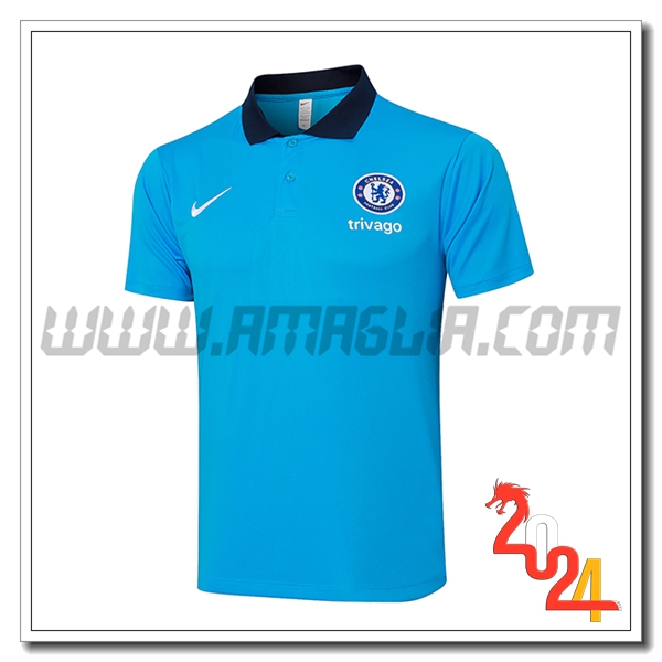Maglia Polo FC Chelsea Blu 2024 2025