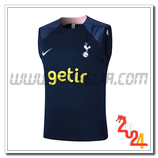 Canotta Allenamento Tottenham Hotspur Blu Scuro 2024 2025