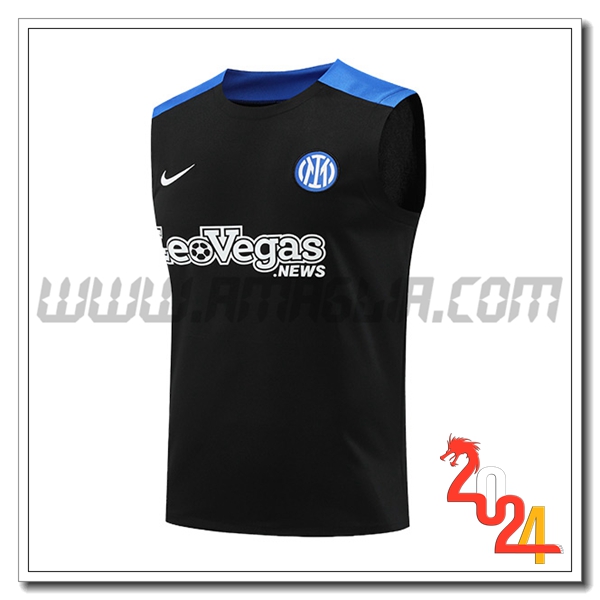 Canotta Allenamento Inter Milan Nero/Blu 2024 2025