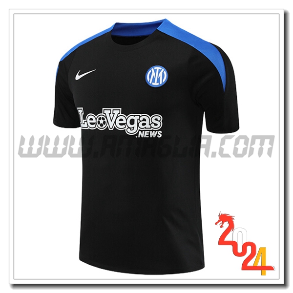 T Shirt Allenamento Inter Milan Nero/Blu 2024 2025
