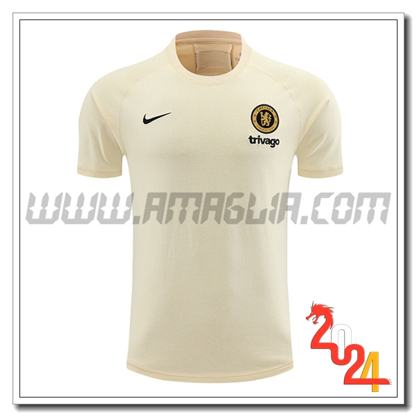 T Shirt Allenamento FC Chelsea Beige 2024 2025