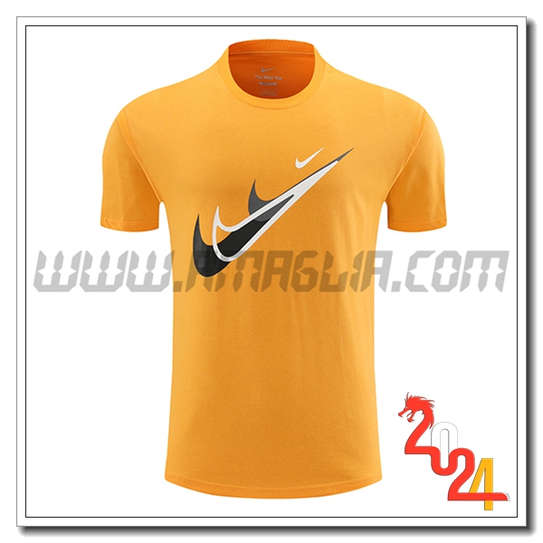 T Shirt Allenamento Nike Arancia 2024 2025