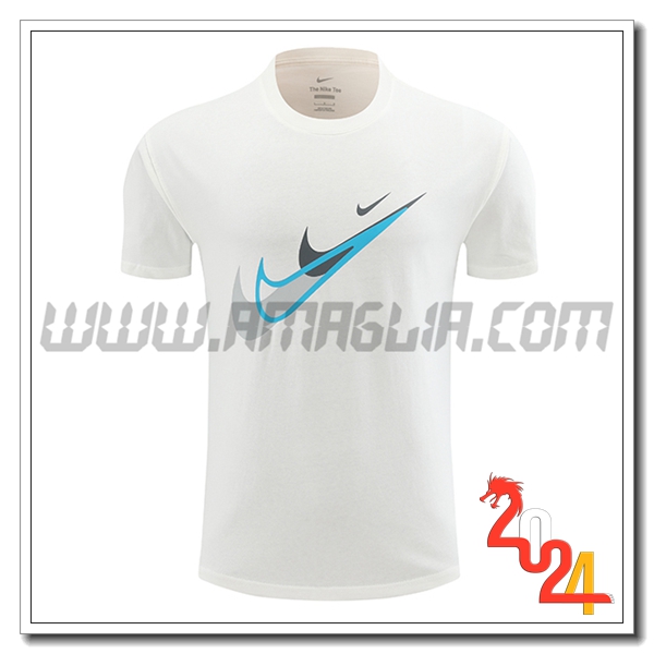 T Shirt Allenamento Nike Bianco 2024 2025