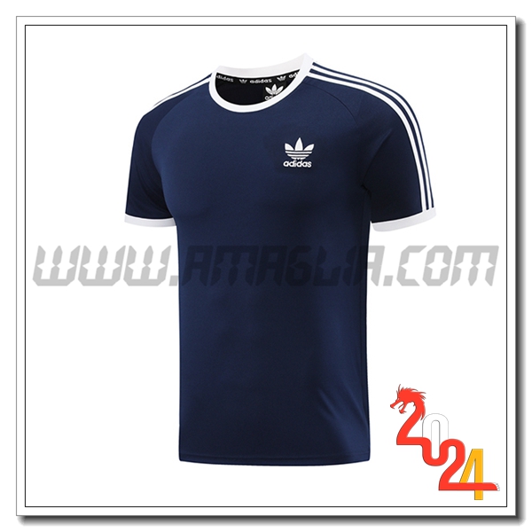 T Shirt Allenamento Adidas Blu Scuro 2024 2025
