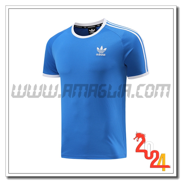 T Shirt Allenamento Adidas Blu 2024 2025 -02