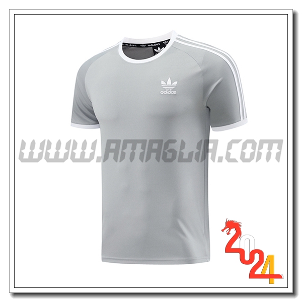 T Shirt Allenamento Adidas Grigio 2024 2025
