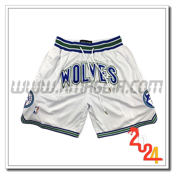 Pantaloncini NBA Minnesota Timberwolves 2024/25 Bianco/Blu