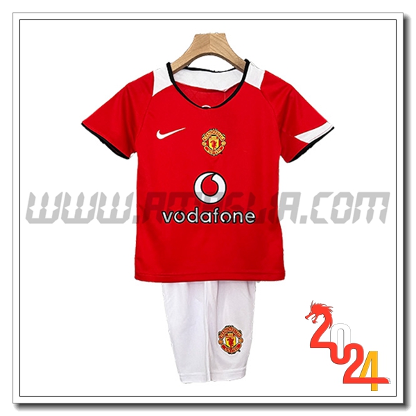 Maglia Retro Manchester United Bambino Prima 2005/2006