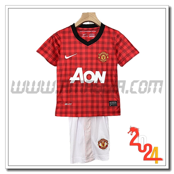 Maglia Retro Manchester United Bambino Prima 2012/2013