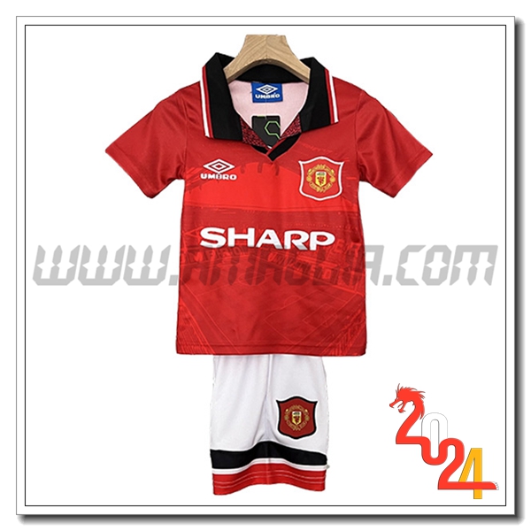 Maglia Retro Manchester United Bambino Prima 1994/1996