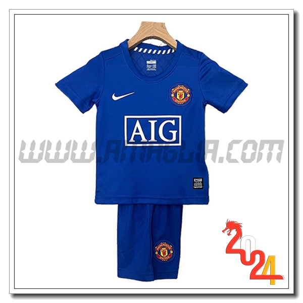 Maglia Retro Manchester United Bambino Seconda 2008/2009