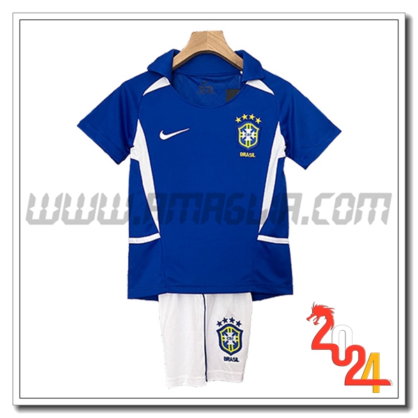 Maglia Retro Brasile Bambino Seconda 2000