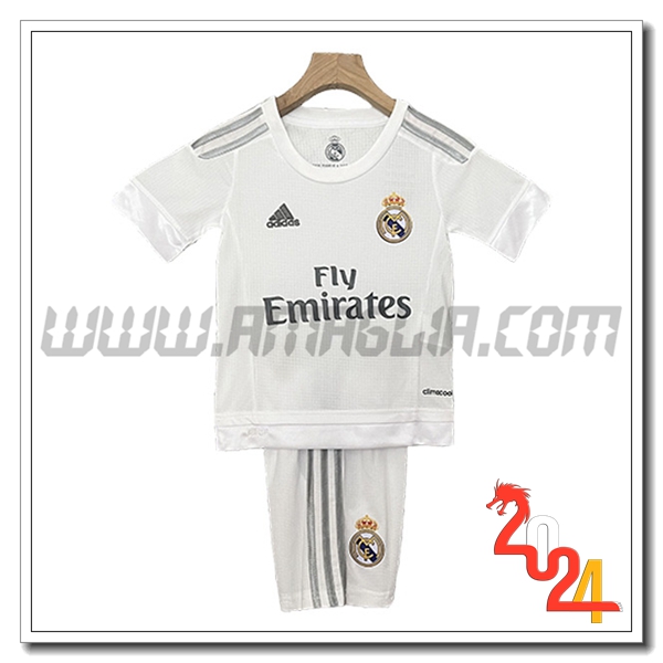 Maglia Retro Real Madrid Bambino Prima 2015/2016