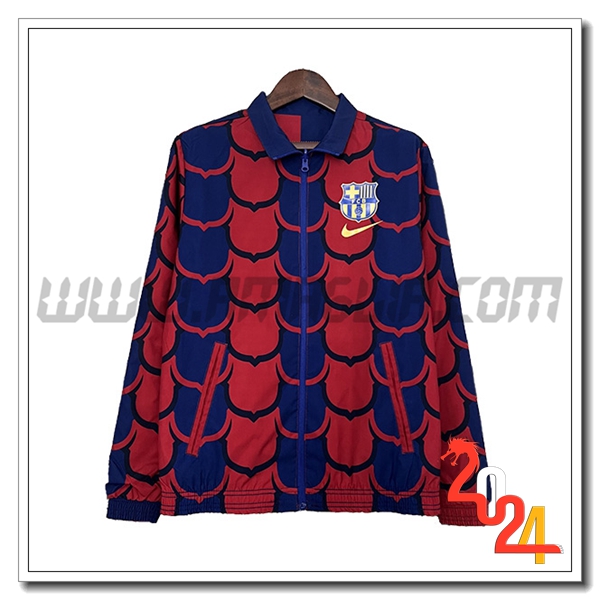 Giacca A Vento FC Barcellona Blu/Rosso 2024 2025