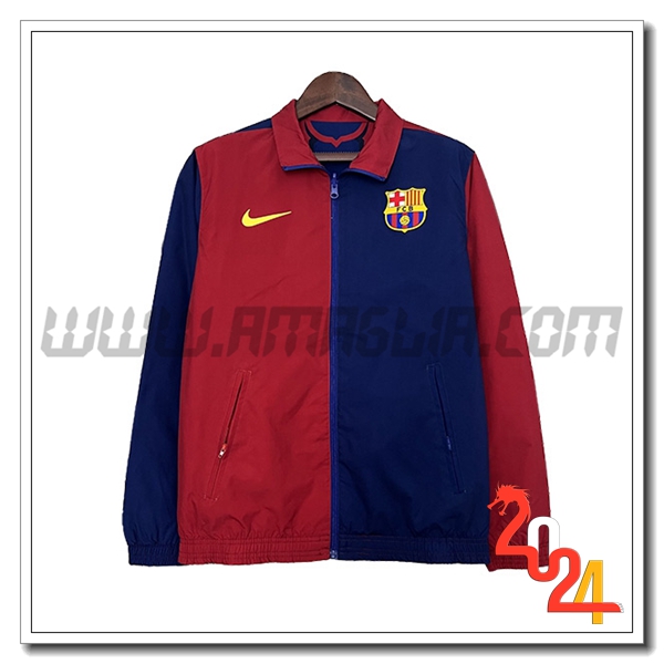 Giacca A Vento FC Barcellona Blu/Rosso 2024 2025 -02