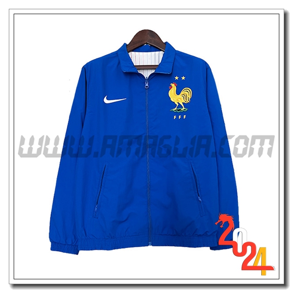 Giacca A Vento Francia Blu 2024 2025