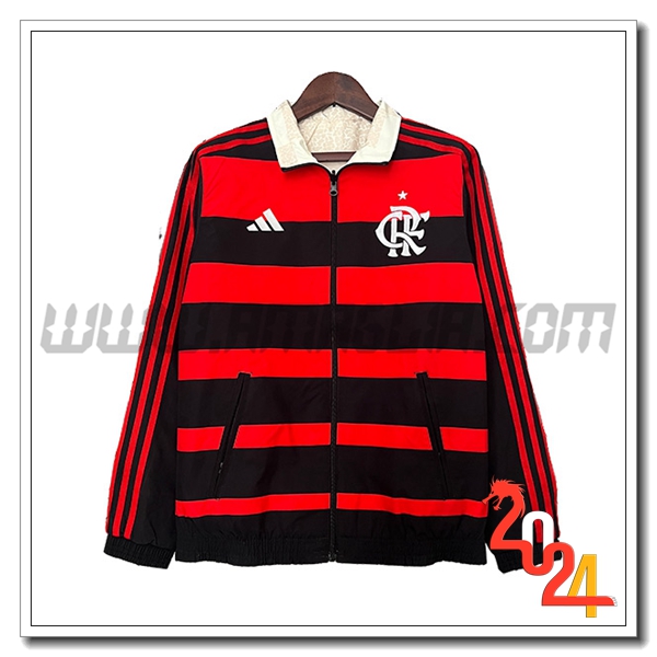Giacca A Vento Flamengo Nero/Rosso 2024 2025