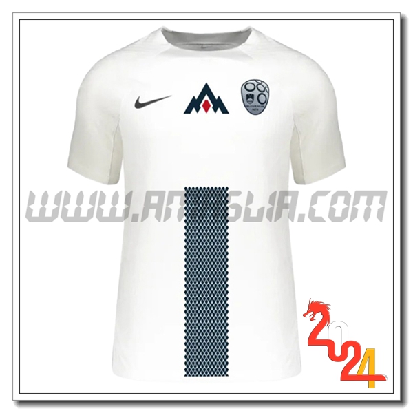 Maglia Squadra Slovenia Prima Bianco 2024 2025