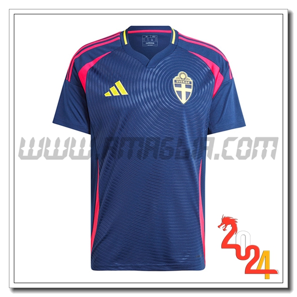 Maglia Squadra Svezia Seconda Blu 2024 2025