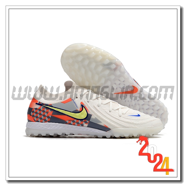 Nike Scarpe Da Calcio Phantom GX II Elite TF Bianco/Grigio/Arancia