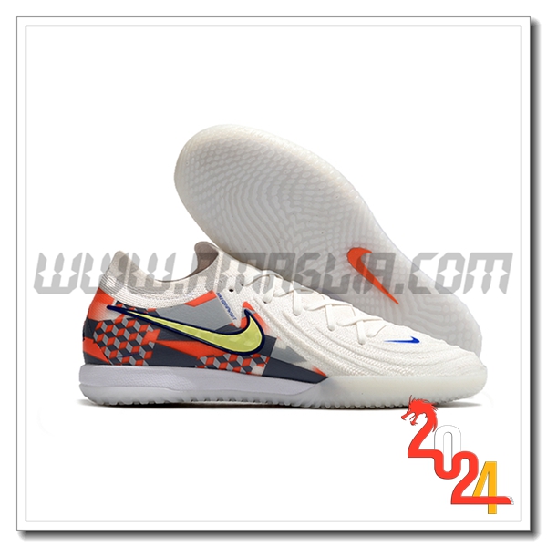Nike Scarpe Da Calcio Phantom GX II Elite IC Bianco/Grigio/Arancia