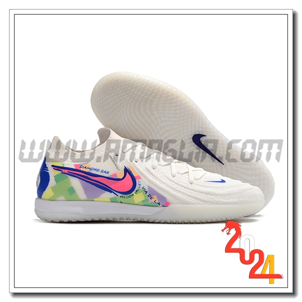 Nike Scarpe Da Calcio Phantom GX II Elite IC Bianco/Verde/viola