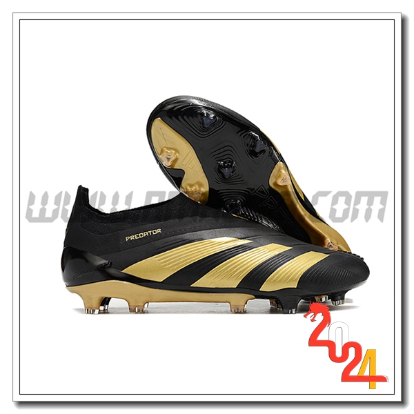 Adidas Scarpe Da Calcio PREDATOR ELITE LACELESS BOOTS FG Nero/Giallo