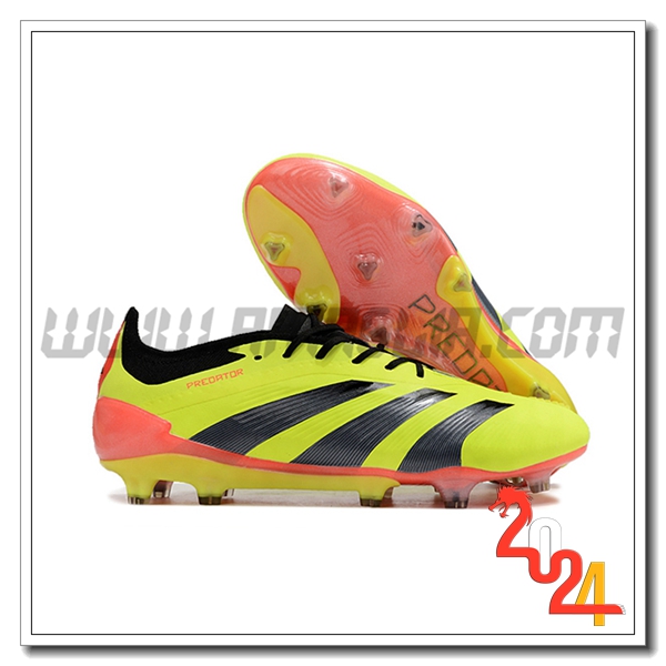 Adidas Scarpe Da Calcio Predator Elite FG Verde/Nero/Arancia