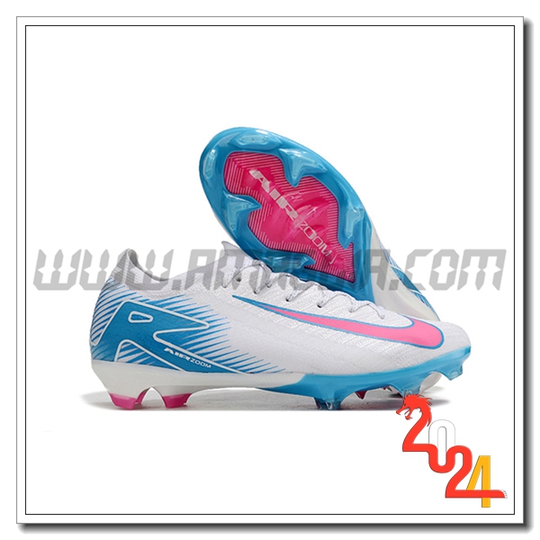 Nike Scarpe Da Calcio AIR Zoom Mercurial Vapor 16 Elite XXV FG Bianco/Blu/Rosa