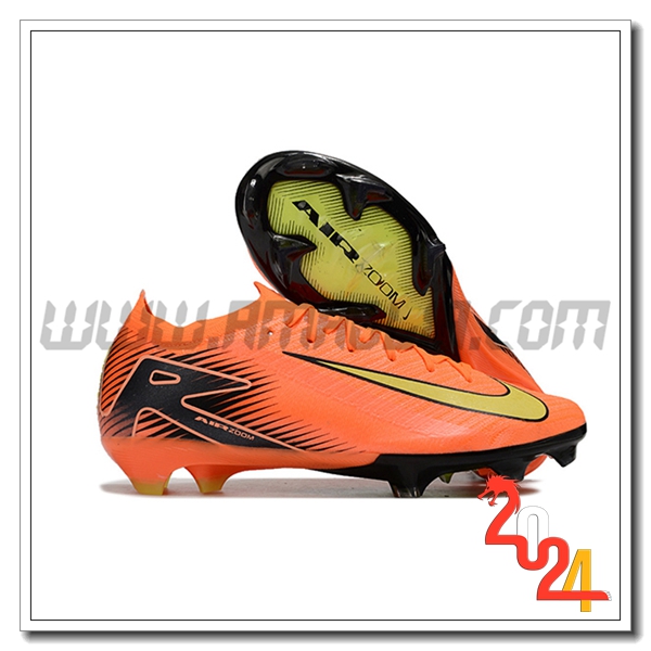 Nike Scarpe Da Calcio AIR Zoom Mercurial Vapor 16 Elite XXV FG Arancia/Nero/Giallo