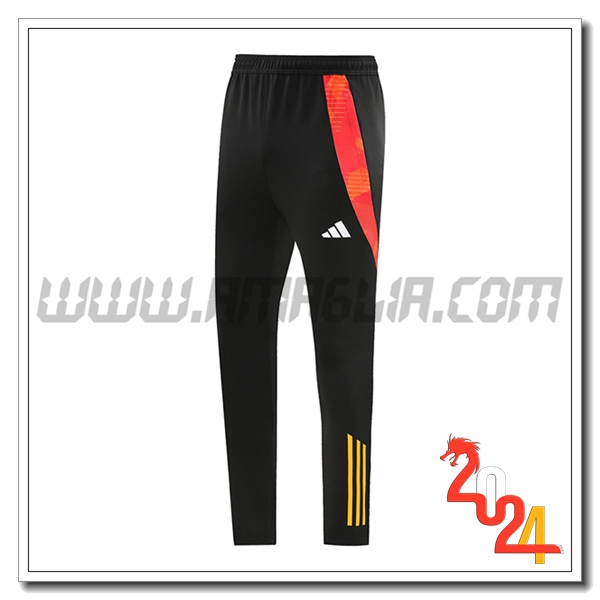 Pantaloni Da Allenamento Adidas Nero/Rosso/Arancia 2024 2025