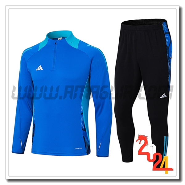 Tuta Allenamento Adidas Blu 2024 2025 -02