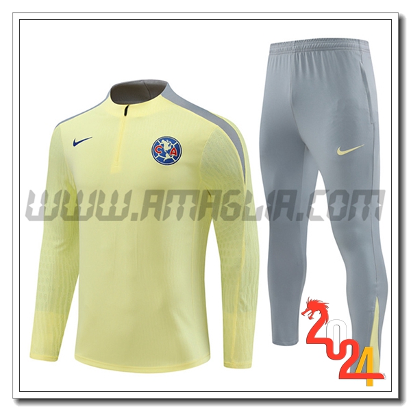 Tuta Allenamento Club America Giallo/Grigio 2024 2025