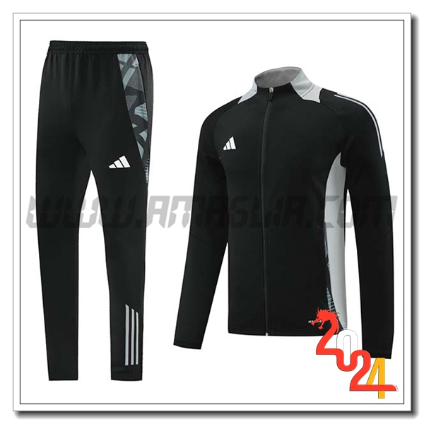 Tuta Allenamento Giacca Adidas Nero/Grigio 2024 2025