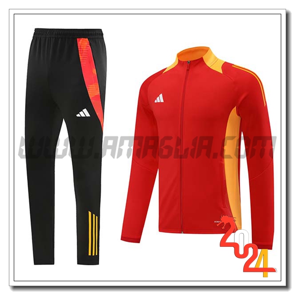 Tuta Allenamento Giacca Adidas Rosso/Arancia 2024 2025