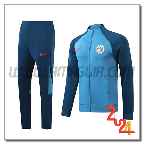 Tuta Allenamento Giacca Club America Blu 2024 2025