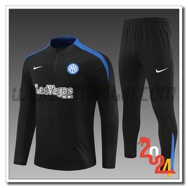 Tuta Allenamento Inter Milan Bambino Nero/Blu 2024 2025