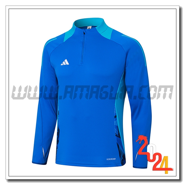 Felpa Allenamento Adidas Blu 2024 2025 -03