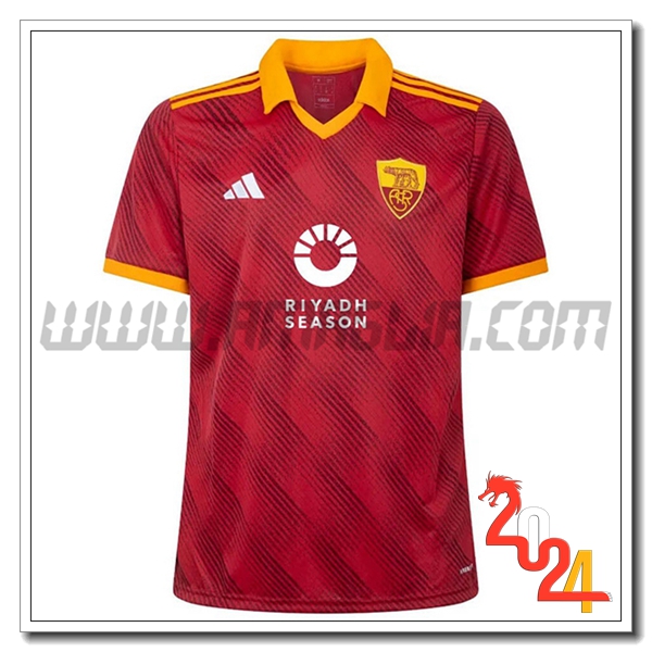 AS Roma Quarto Maglia Calcio 2023/2024 Rosso