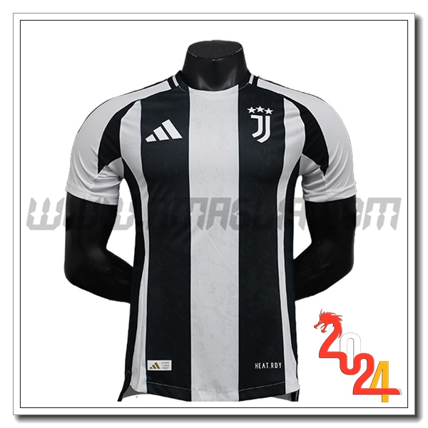 Juventus Prima Maglia Calcio 2024 2025 Bianco Nero