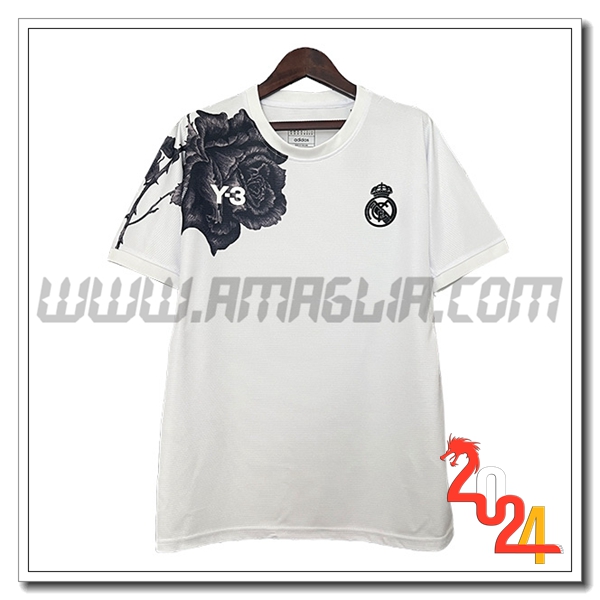 Maglia Calcio Real Madrid Y3 2024 2025 Bianco