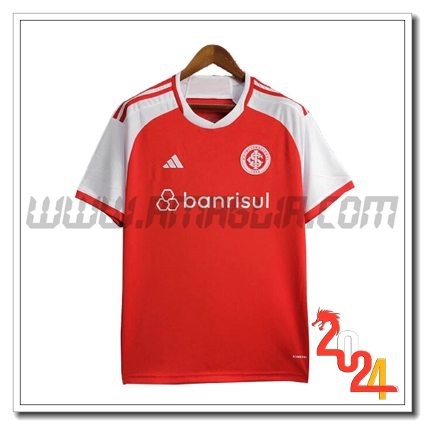 Internacional Prima Maglia Calcio 2024 2025 Rosso Bianco