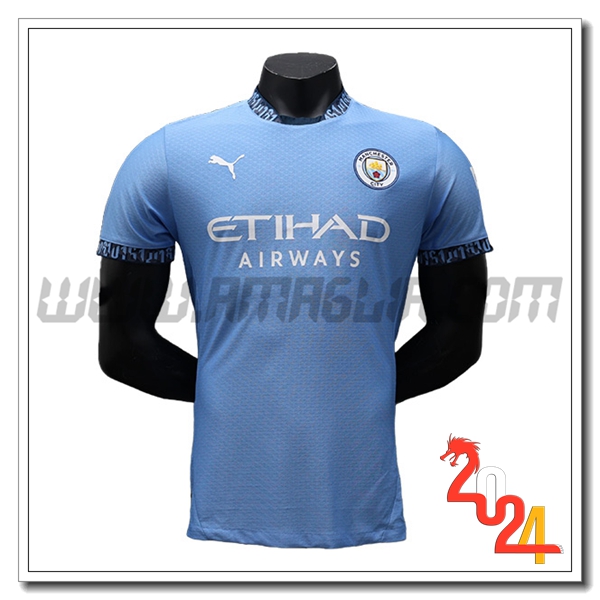 Manchester City Prima Maglia Calcio 2024 2025 Blu