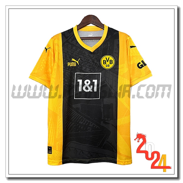 Maglia Calcio Dortmund BVB Edizione speciale 2024 2025 Nero Giallo