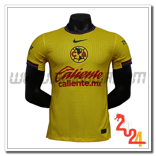 Club America Prima Maglia Calcio 2024 2025 GIALLO