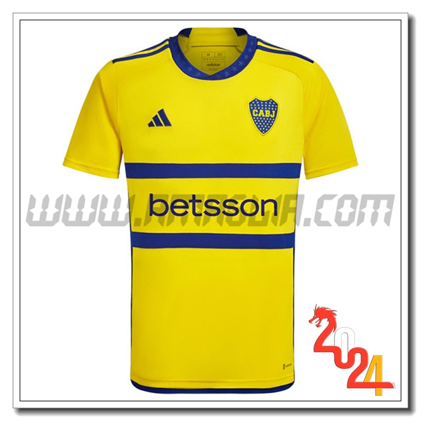 Boca Juniors Seconda Maglia Calcio 2024 2025 GIALLO