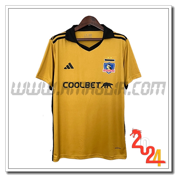 Colo-Colo Quarto Maglia Calcio 2024 2025 GIALLO