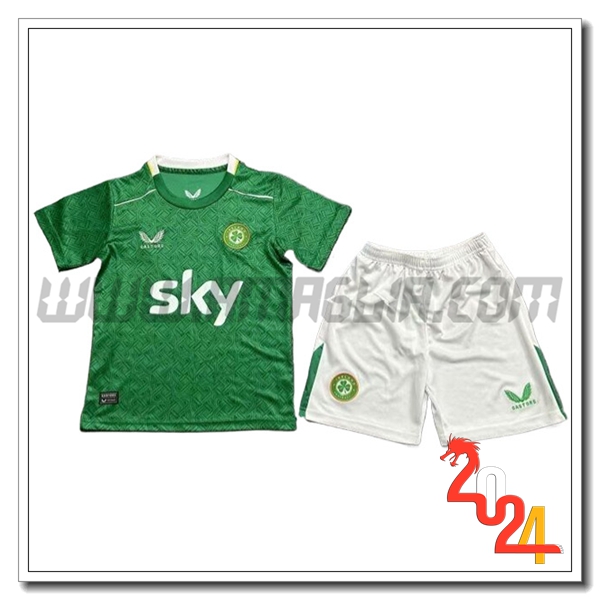 Kit Maglia Irlanda Bambino Prima 2024 2025 Verde