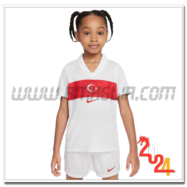 Kit Maglia Turco Bambino Prima 2024 2025 Rosso Bianco