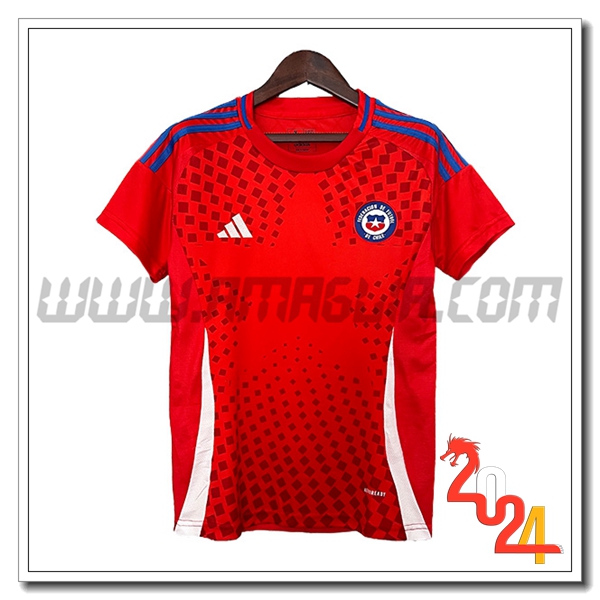 Prima Maglia Calcio Chile Donne 2024 2025 Rosso